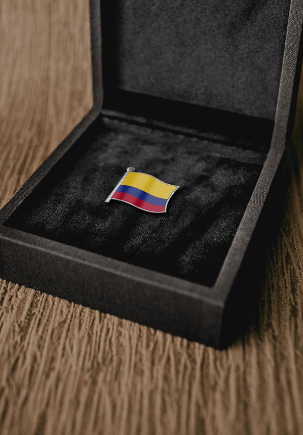 Imagen decorativa Pin bandera de Colombia